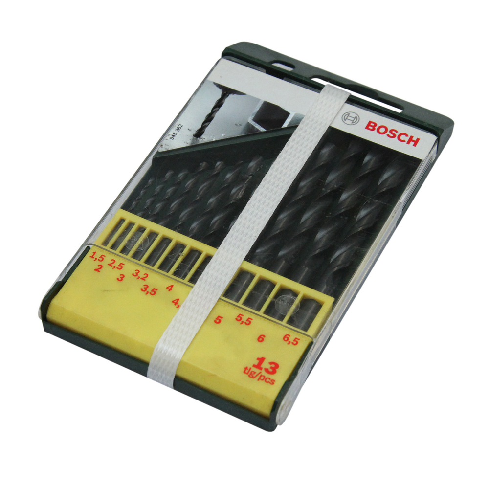 Set 13 burghie Bosch HSS-R, mandrina standard, pentru metal, 1.5-6.5 mm