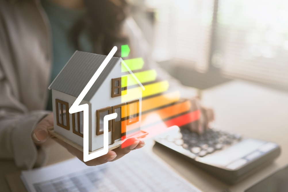 casa cu clasificare de eficienta energetica si concept de economie de energie