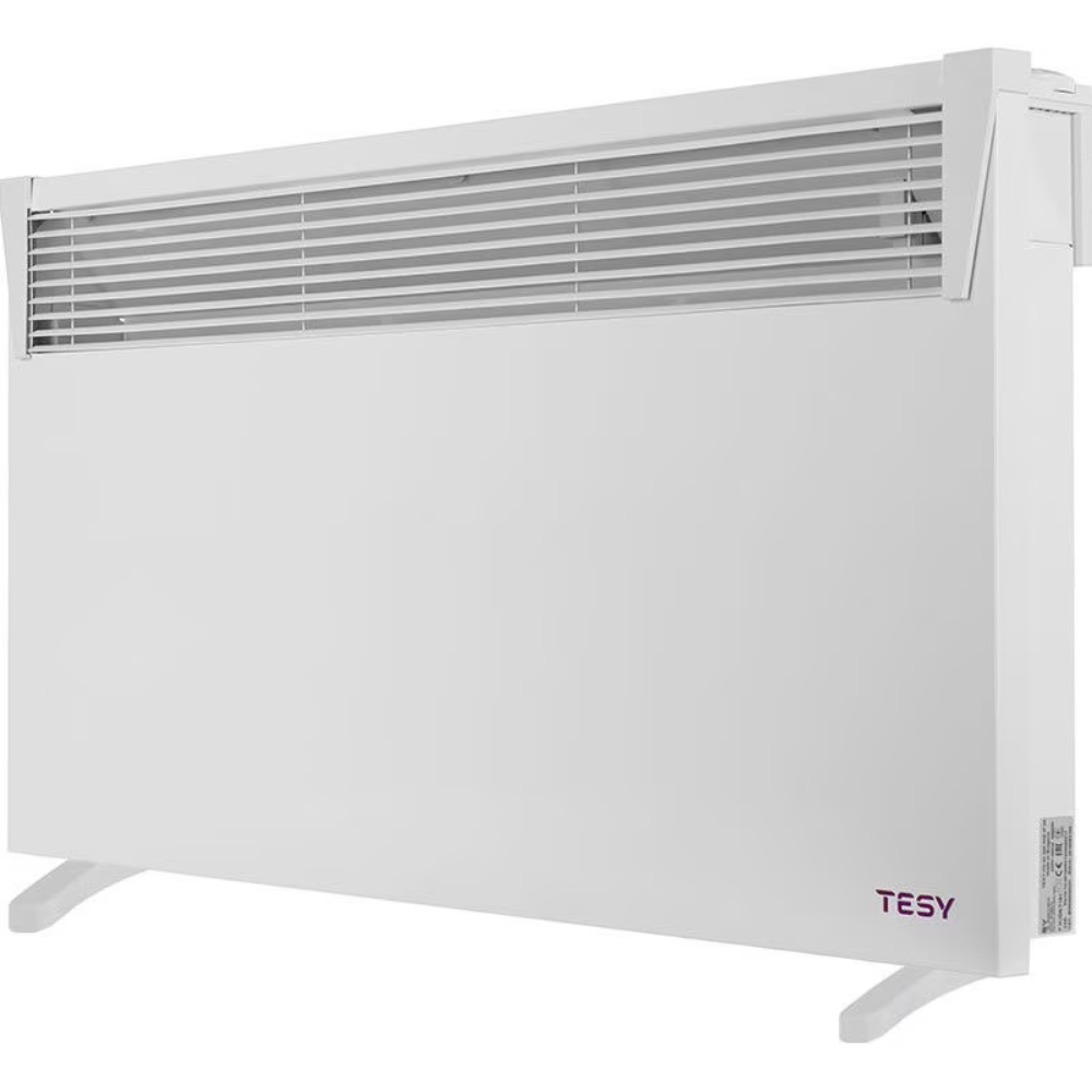 Convector electric de podea Tesy HeatEco CN 03200 MISF, 2000 W, control mecanic, 6 trepte de putere, 83.5 x 46 x 9 cm