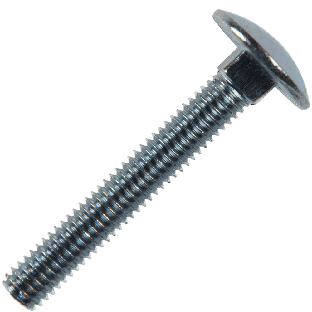 Set suruburi cap bombat torbant, gat patrat, otel zincat, 6 x 40 mm, 100 bucati