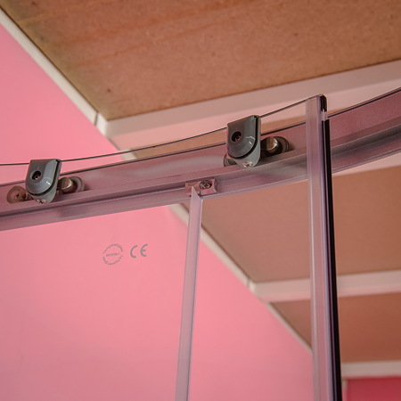 Cabina dus inchisa Sanotechnik Rio, aluminiu, semirotunda, grosime 0.5 cm, 90 x 90 x 203 cm Cabina dus inchisa Sanotechnik Rio, aluminiu, semirotunda, grosime 0.5 cm, 90 x 90 x 203 cm