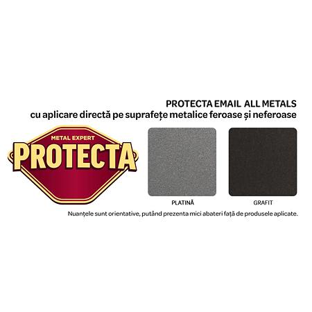 Vopsea alchidica/ email Protecta All Metals, grafit, interior/exterior, 0.5L Vopsea alchidica/ email Protecta All Metals, grafit, interior/exterior, 0.5L