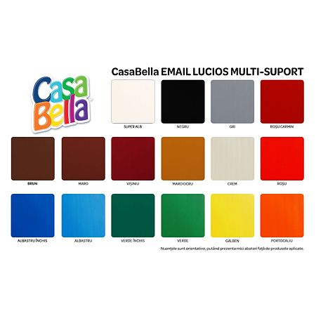 Vopsea alchidica/email Casabella pentru lemn/metal, interior/exterior verde Ral 6029 2,5L Vopsea alchidica/email Casabella pentru lemn/metal, interior/exterior verde Ral 6029 2,5L