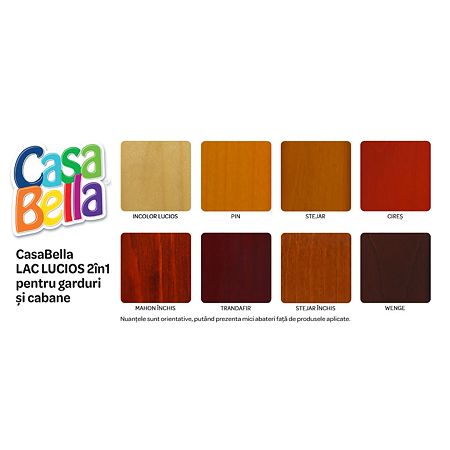 Lac pentru lemn Casabella, cires, pentru protectie, rezistenta UV, interior/ exterior, 2.5 l Lac pentru lemn Casabella, cires, pentru protectie, rezistenta UV, interior/ exterior, 2.5 l