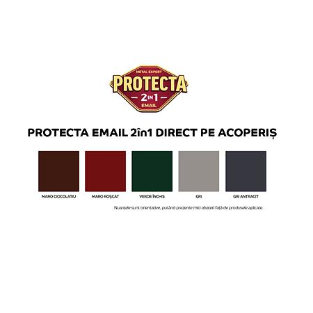 Email pentru acoperis Protecta 2 in 1, verde inchis, interior/exterior, 4 l Email pentru acoperis Protecta 2 in 1, verde inchis, interior/exterior, 4 l